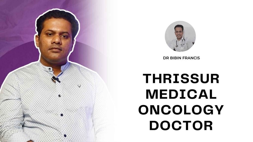 Dr. Bibin Francis consulting with a patient at Jubilee Mission Medical College in Thrissur